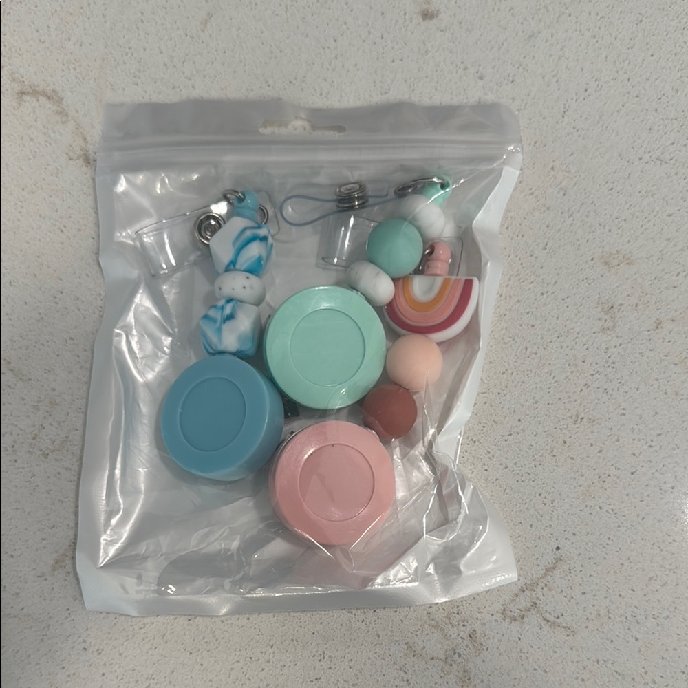 Silicon Bead Badge Holder with Reels